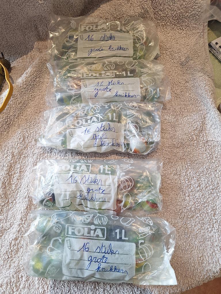 Grote knikkers, Ophalen of Verzenden, Gebruikt