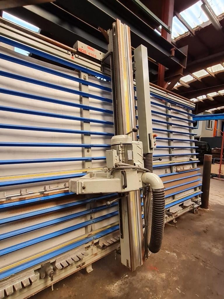 verticale zaagmachine met stofafzuiging, Doe-het-zelf en Bouw, Gereedschap | Zaagmachines, Ophalen, Gebruikt