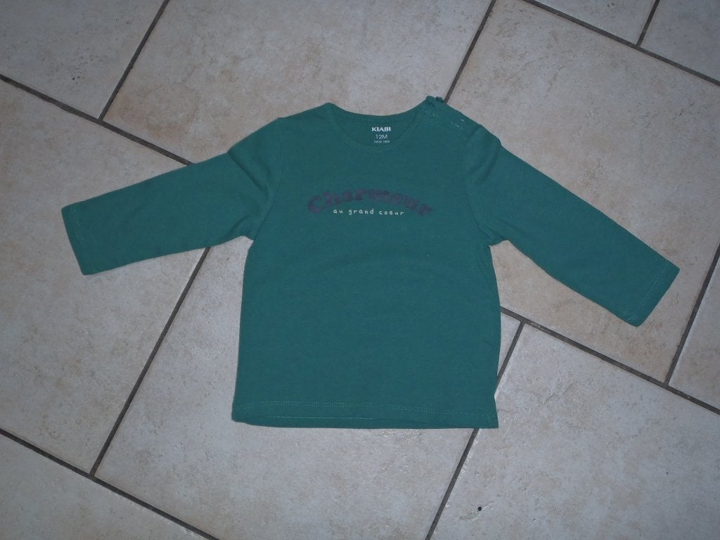 t-shirt longues manches taille 74, Enlèvement ou Envoi, Comme neuf, Garçon, Pull ou Veste