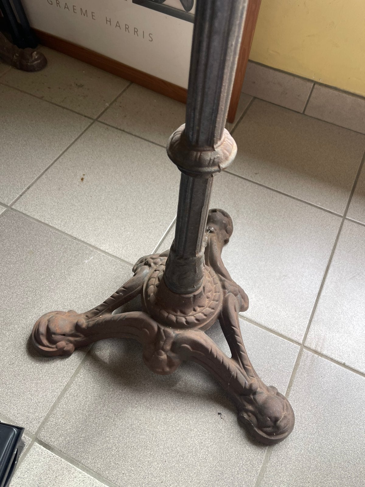 Bistro tafelpoot 7 stuks, Huis en Inrichting, Tafelonderdelen, Ophalen, Tafelpoot, Gebruikt, 50 tot 100 cm