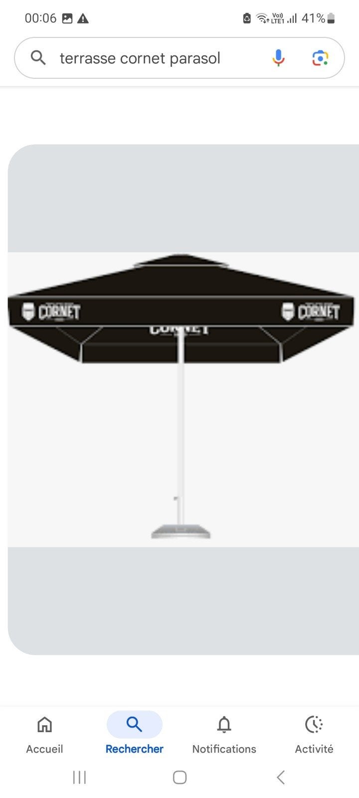Cornet professionele paraplu, Tuin en Terras, Ophalen, Nieuw, Waterdicht, Stokparasol