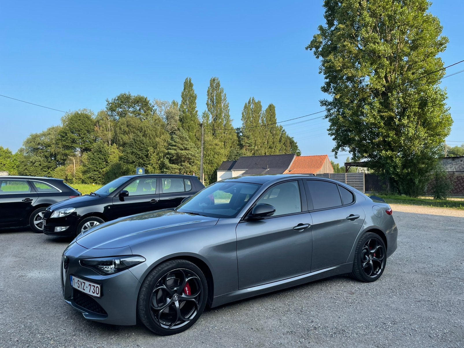 Alfa giulia 2.0 benzine full option slechts 58d km!, Auto's, Alfa Romeo, Automaat, Achterwielaandrijving, Zwart, Adaptive Cruise Control