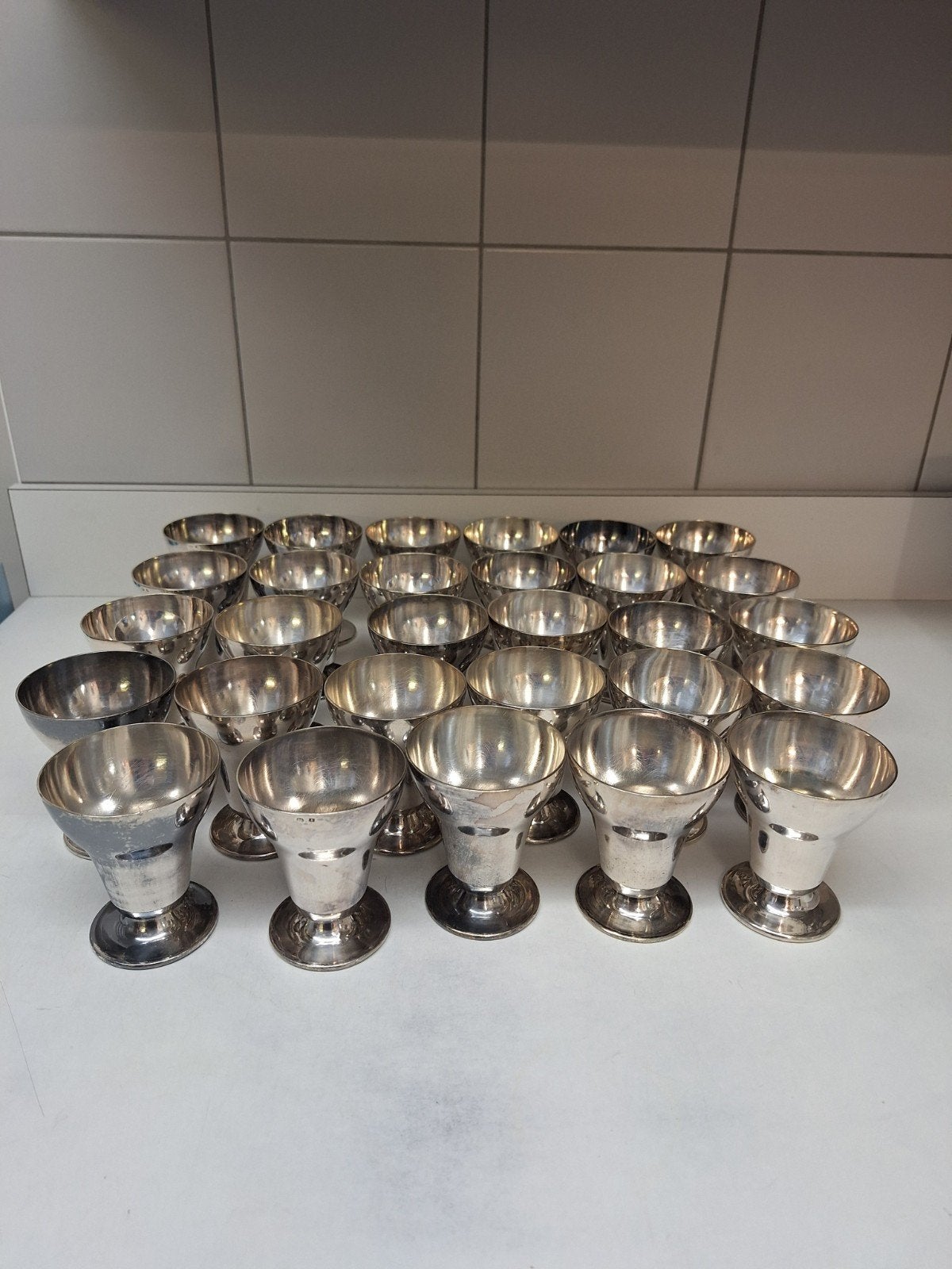 29 verzilverde coupes, Antiek en Kunst, Ophalen of Verzenden