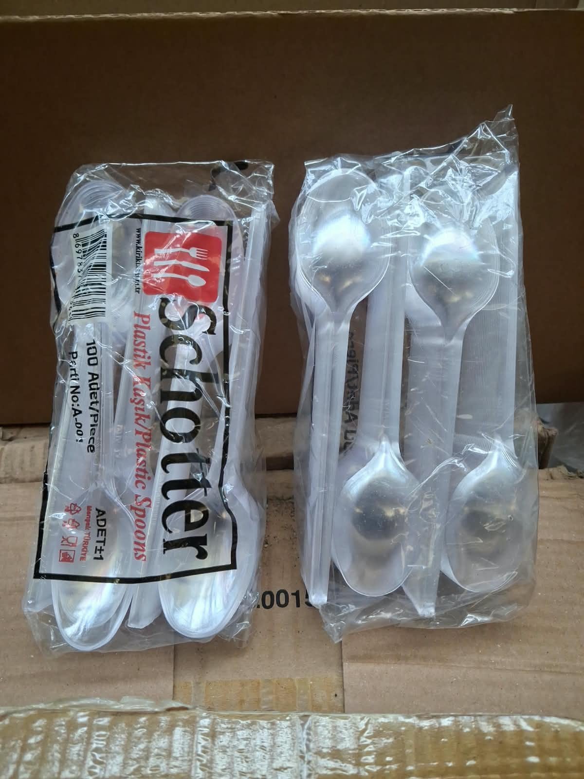 Cuillères en plastique transparent – 16 cm, Enlèvement ou Envoi