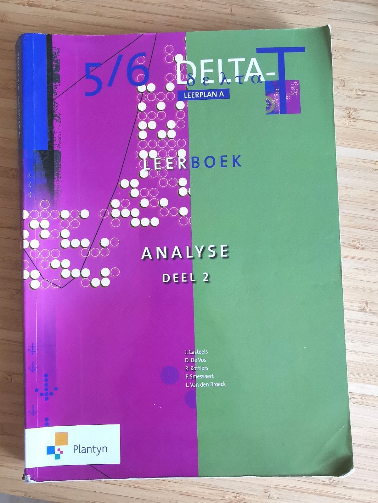 Delta leerboek 5/6 Analyse deel 2, Ophalen of Verzenden, Zo goed als nieuw, Wiskunde A, Rottiers