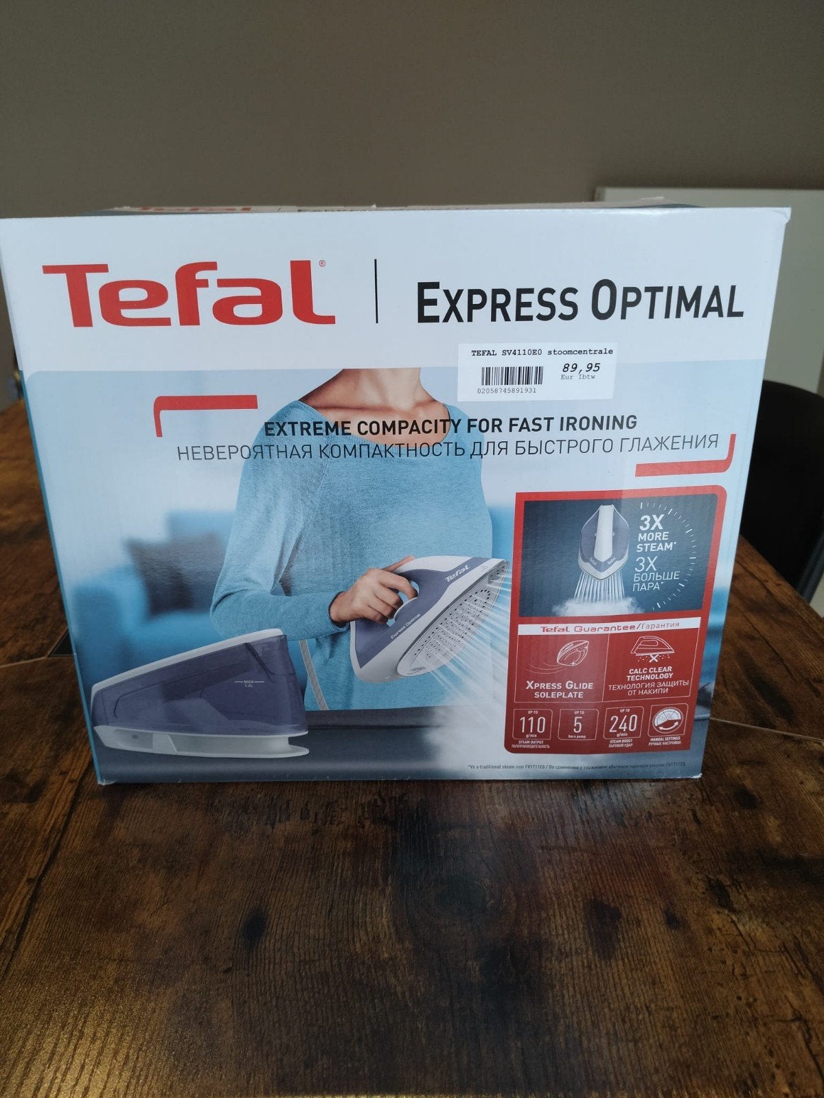 Tefal Express Optimal, Ophalen, Nieuw, Strijkijzer met snoer