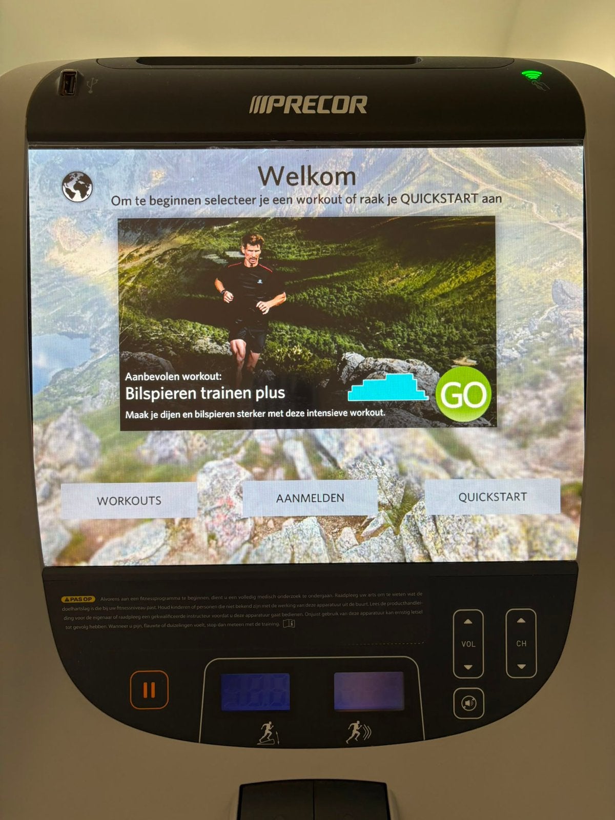 Precor EFX Crosstrainer Professioneel met P80 Touchscreen, Sport en Fitness, Ophalen, Zo goed als nieuw, Crosstrainer