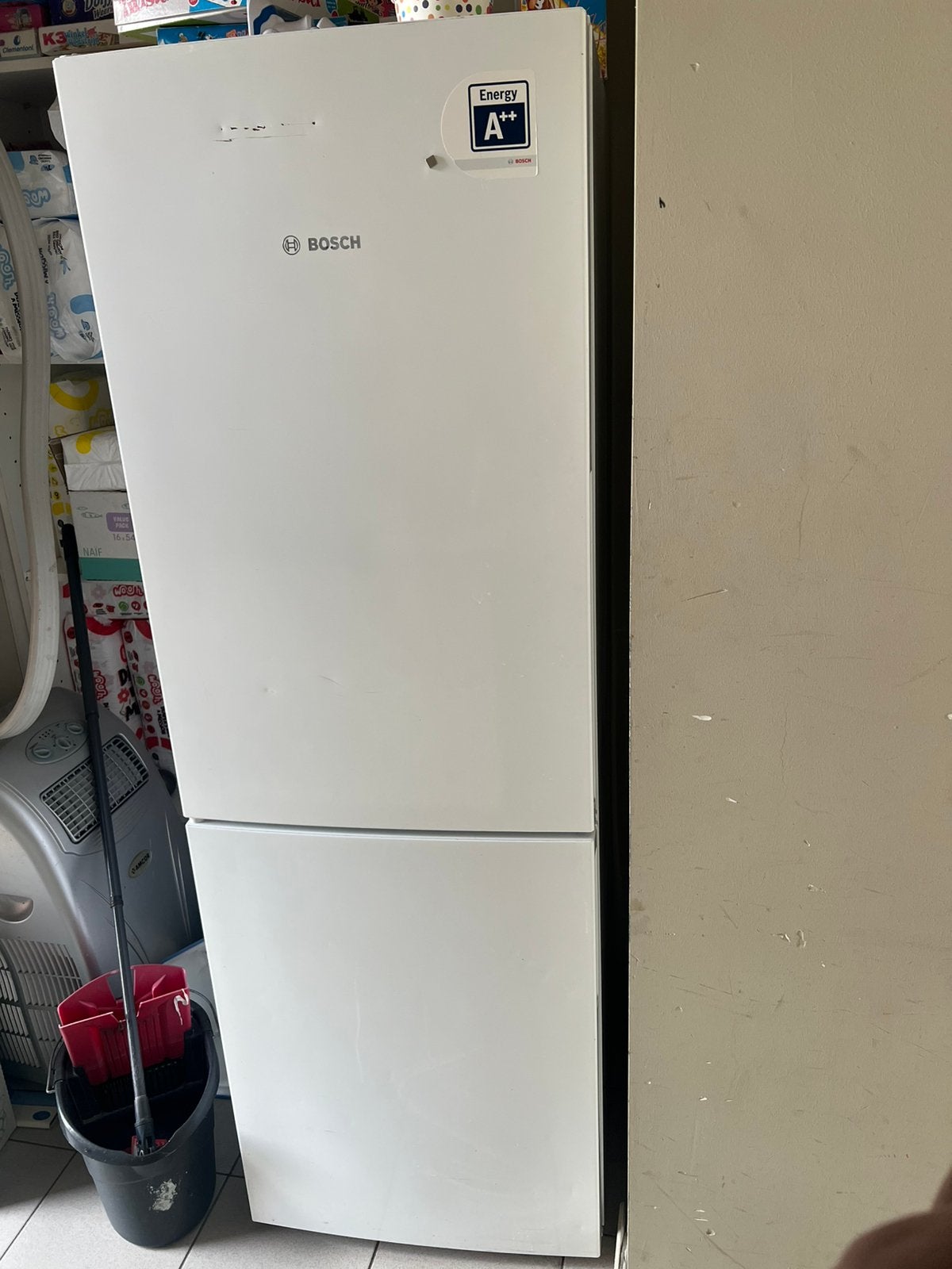 Réfrigérateur blanc Bosch, Electroménager, Classe énergétique A ou plus économe, 160 cm ou plus, Enlèvement, Utilisé