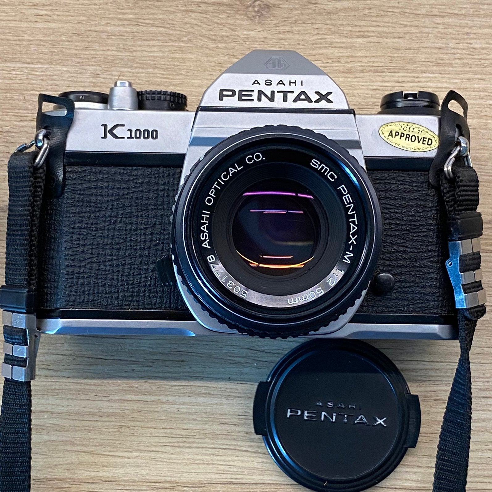 Pentax K1000, Pentax-M 50mm f2 *als nieuw, Ophalen of Verzenden, Zo goed als nieuw, Spiegelreflex, Pentax