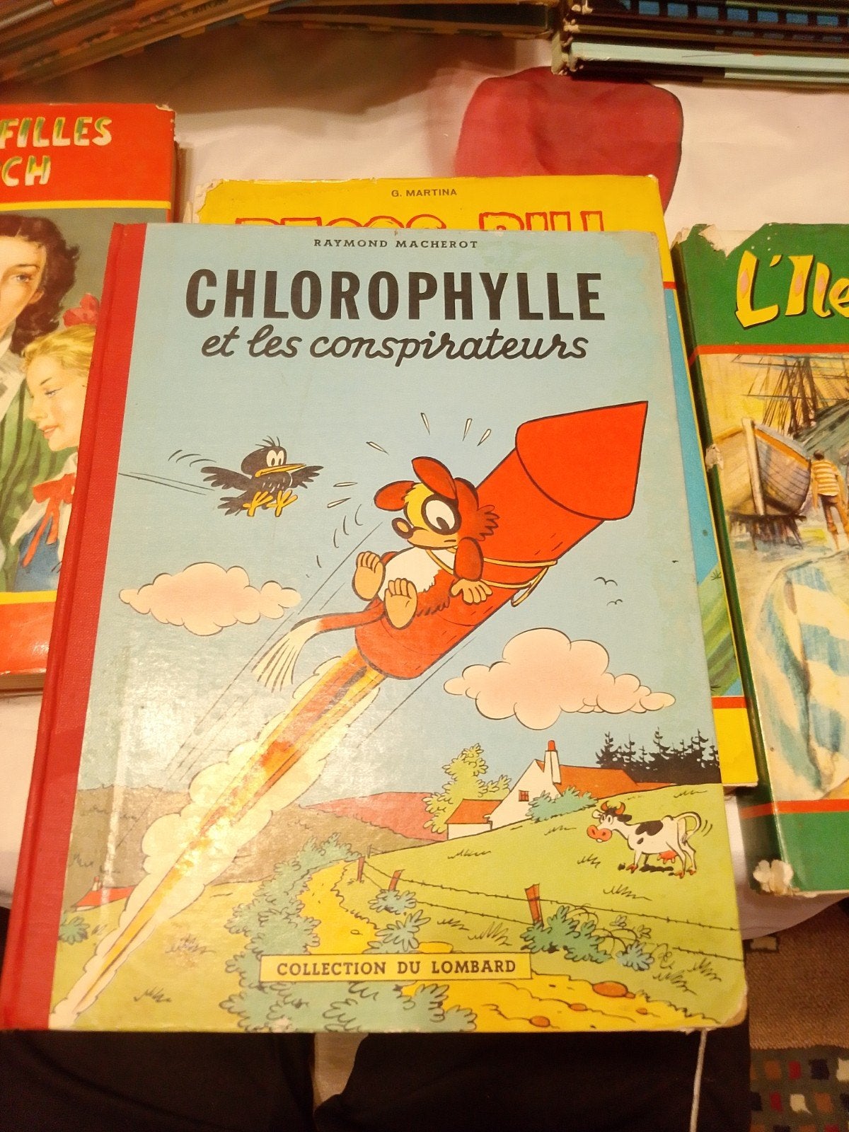 chlorophylle de coletion du lombard, Enlèvement