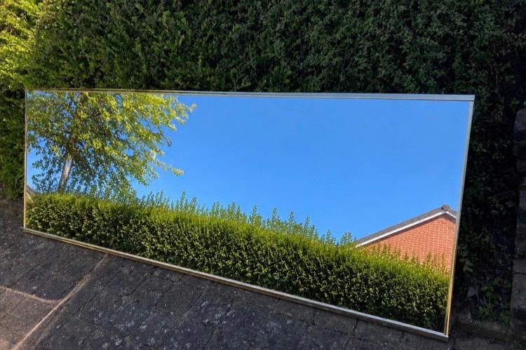 Porte coulissante avec miroir pour garde robe, Enlèvement, Comme neuf, 50 à 100 cm, 200 cm ou plus