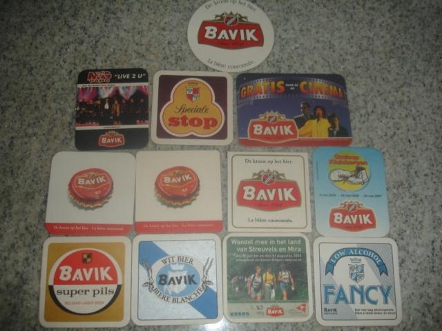12 verschillende bierviltjes van Bavik voor € 1,00, Ophalen of Verzenden, Zo goed als nieuw, Viltje(s), Overige merken