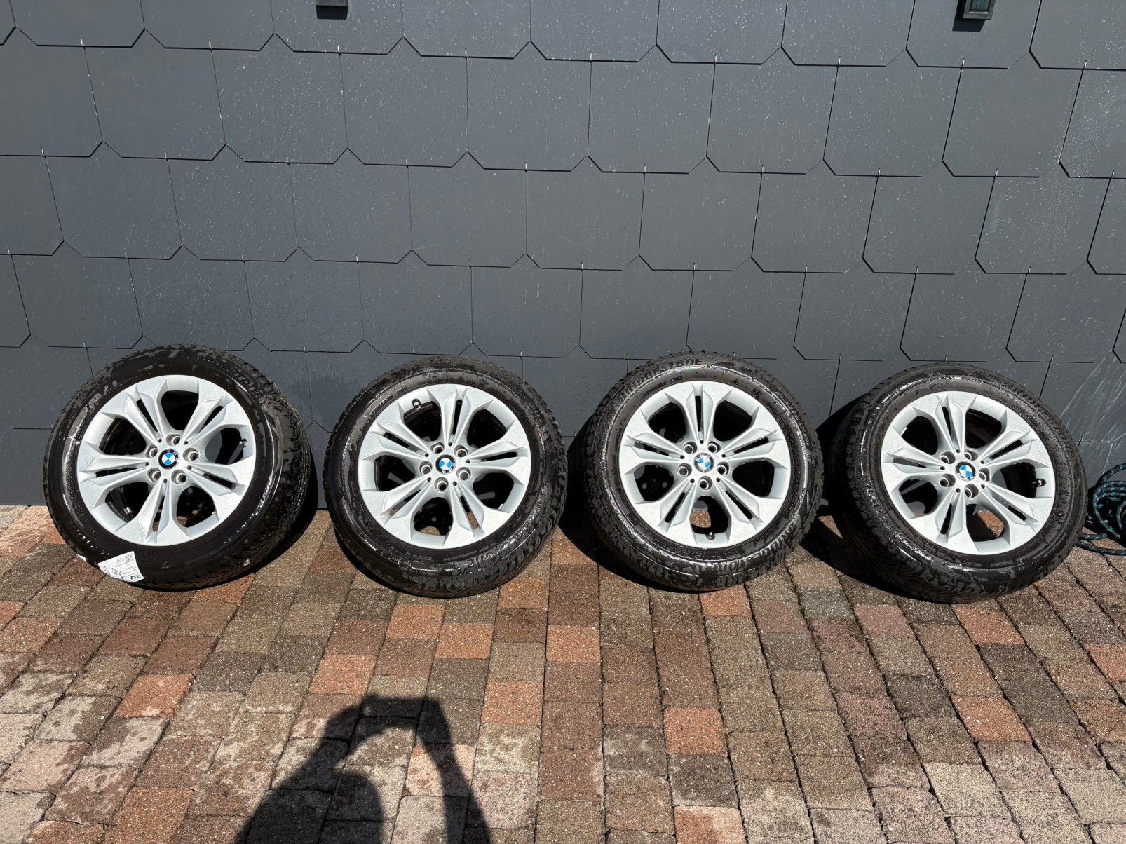 Originele BMW Style 564 velgen + Bridgestone winterbanden, Auto-onderdelen, Banden en Velgen, Ophalen, Winterbanden, Band(en)