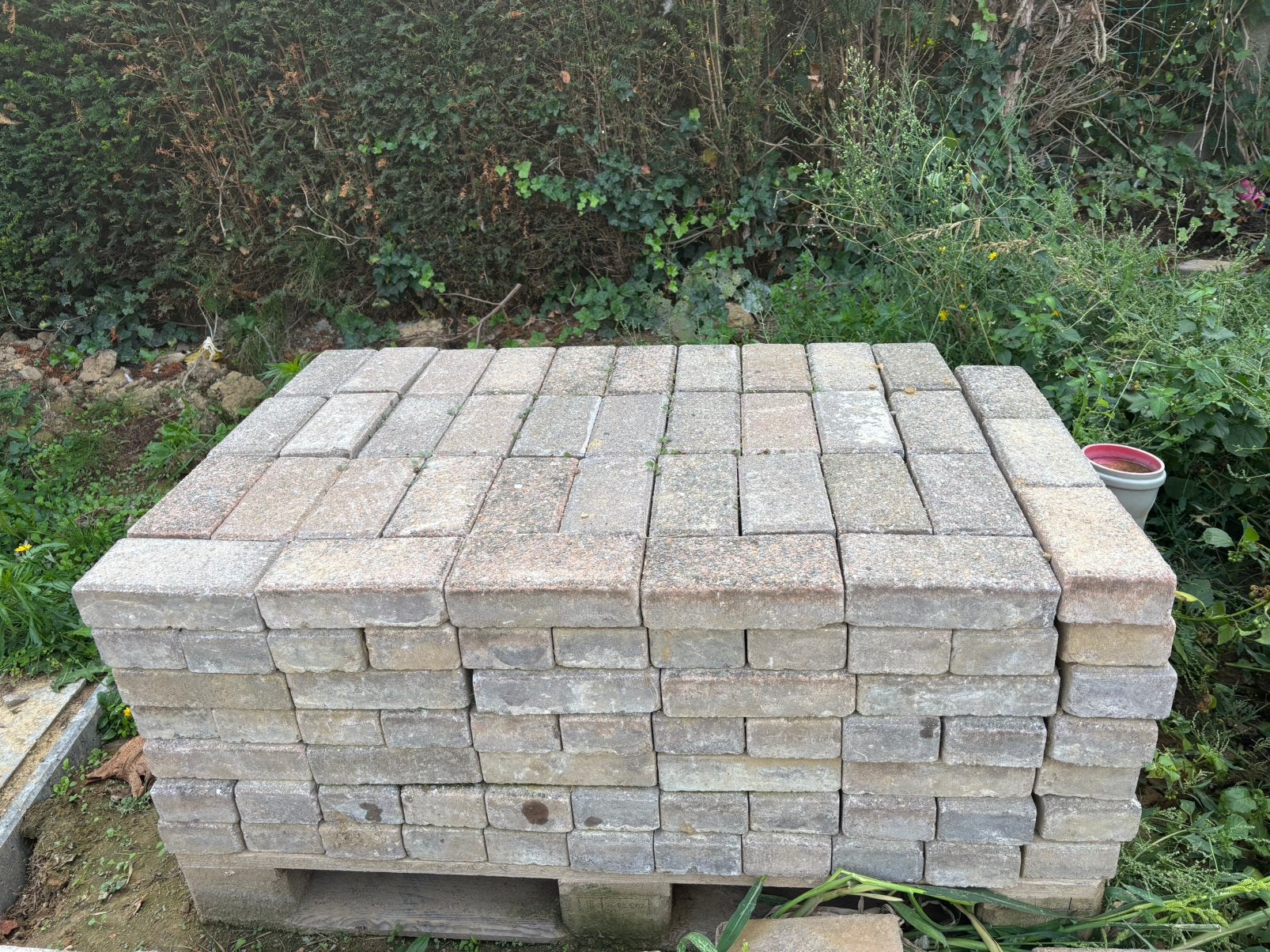 Palette de pavés, Jardin & Terrasse, Béton, Enlèvement, Utilisé, 5 à 10 m²