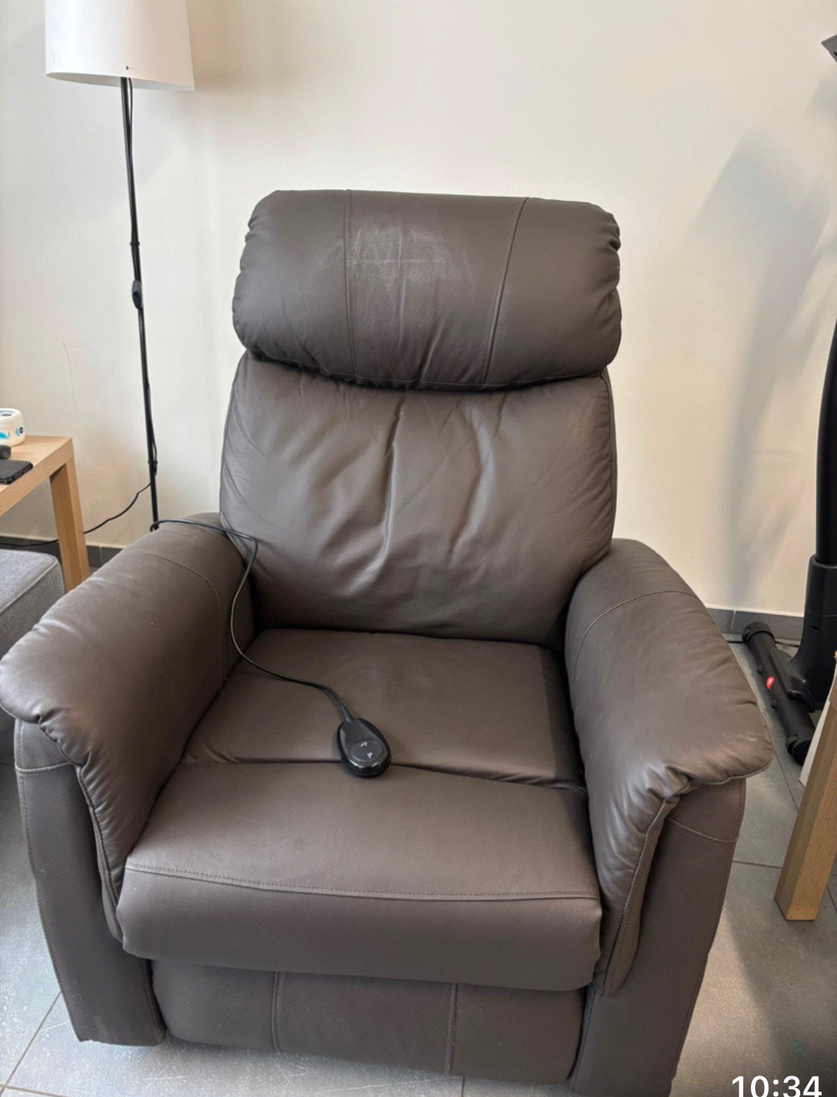 Relaxzetel, elektrisch verstelbaar., Huis en Inrichting, Fauteuils, Ophalen, Gebruikt