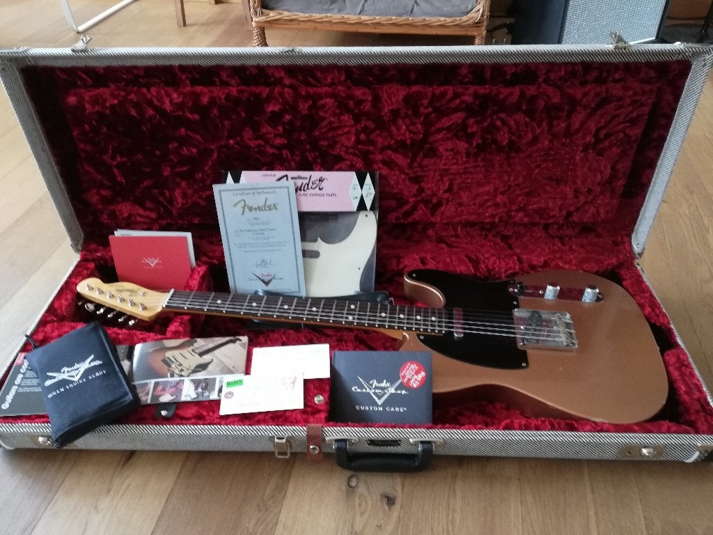 Fender CS Telecaster pro CC NAMM, Ophalen, Gebruikt, Solid body, Fender