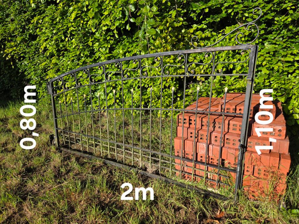 Smeedijzeren dubbele poort (4m breedte), Enlèvement