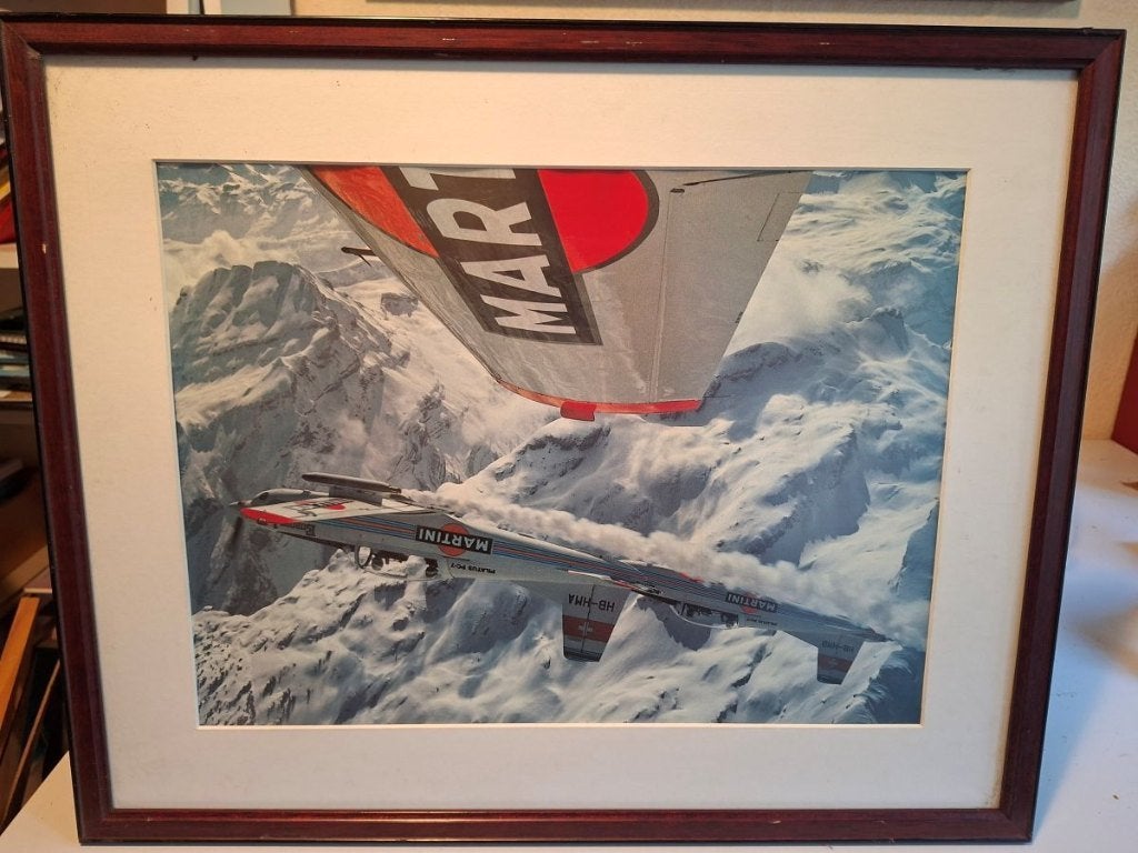 Prachtige reeks sportfoto's Martini - ingekaderd, Antiquités & Art, Enlèvement, Photo, Photographie, Encadré