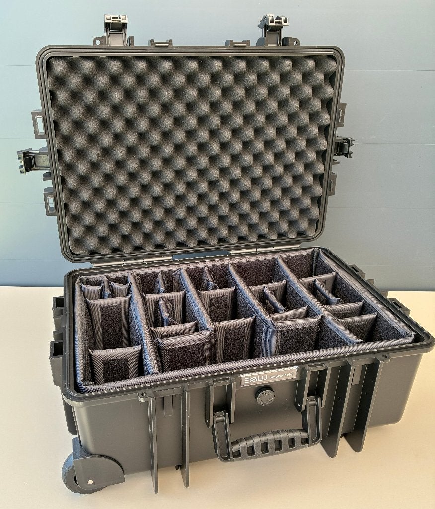 B&W CASE type 6700 RPD met trolley en black dividers, Audio, Tv en Foto, Foto | Cameratassen, Nieuw, Overige typen, Overige merken
