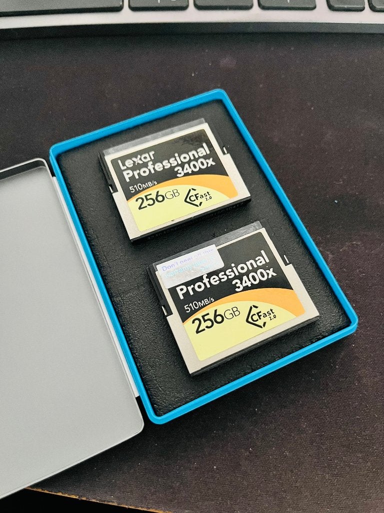 2x Cartes Mémoires Lexar CFast 2.0 256Gb 3400x, Audio, Tv en Foto, Videocamera, Ophalen of Verzenden, Zo goed als nieuw, 256 GB