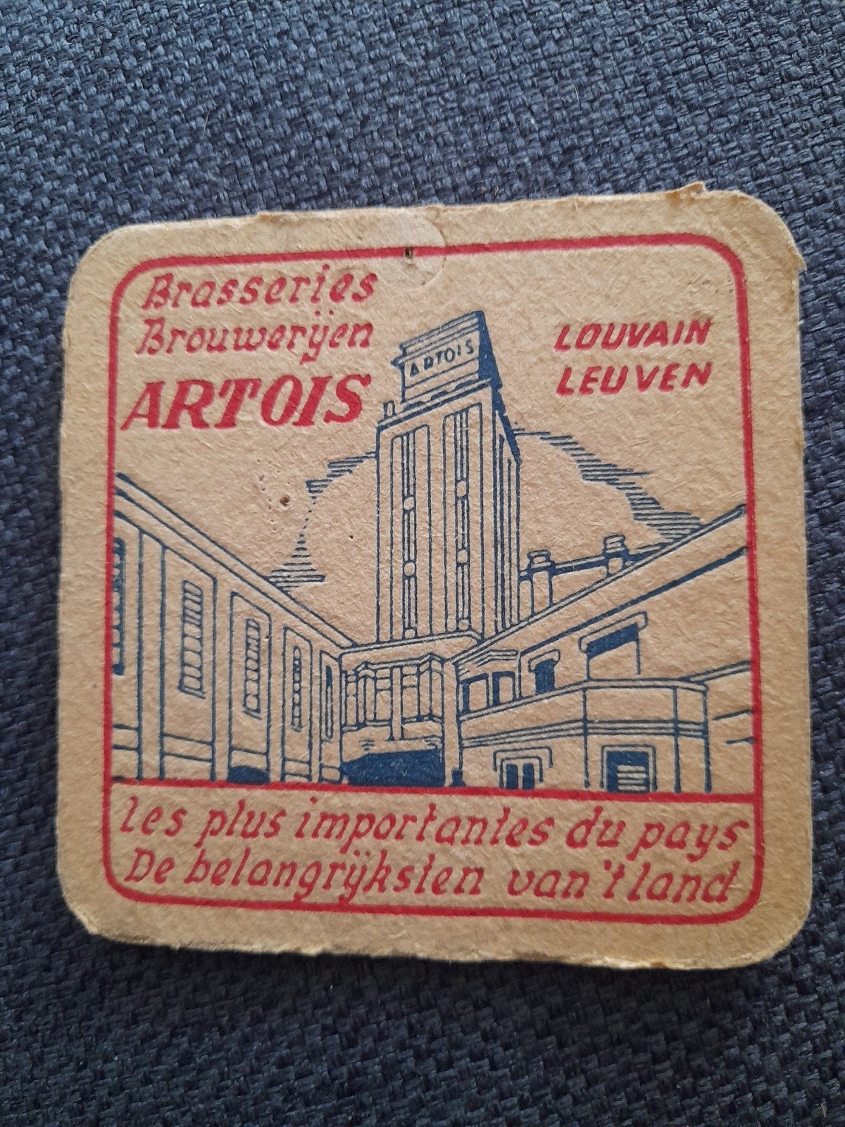 Tapis à bière de la brasserie Stella Artois, Collections, Enlèvement ou Envoi, Stella Artois