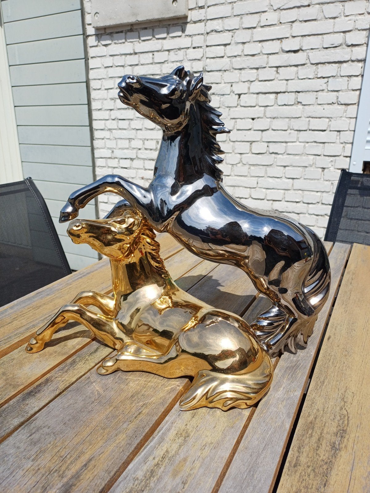 Paardenbeeld 24 karaat goud, Ophalen of Verzenden