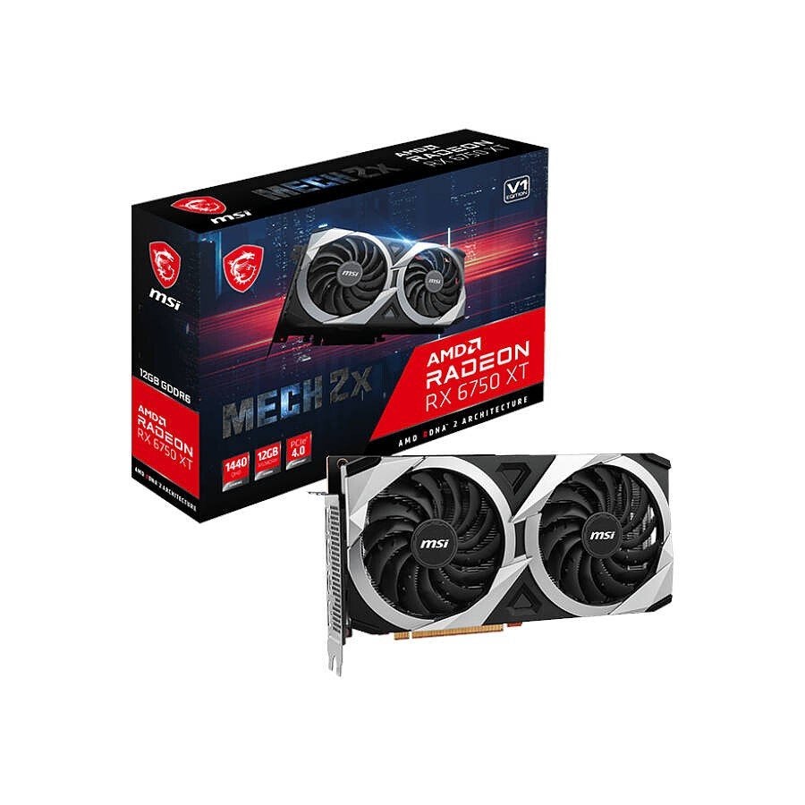 carte graphique Radeon RX 6750 XT, Ophalen, AMD, GDDR6, PCI-Express 4
