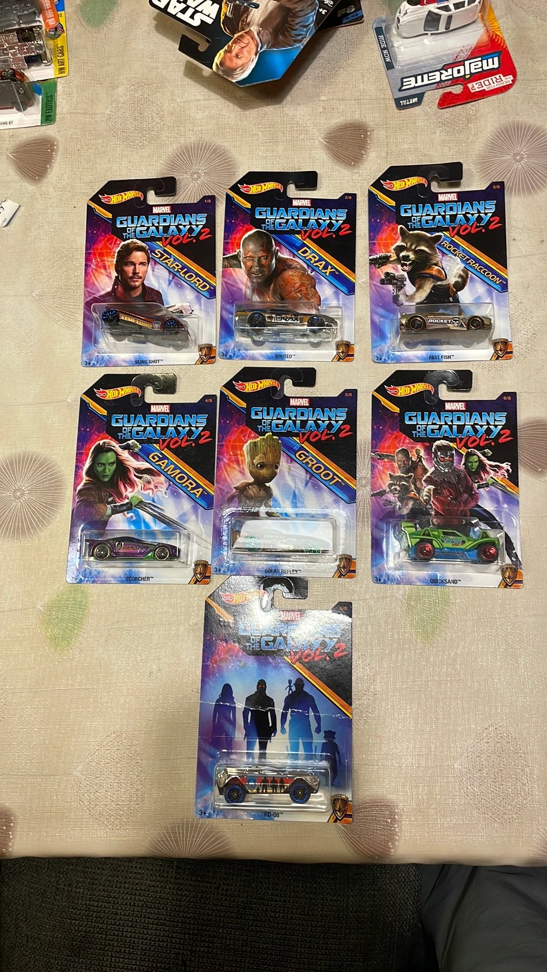 Hot Wheels Marvel Guardians of the Galaxy Vol. 2 (7/8) 2017, Ophalen of Verzenden, Zo goed als nieuw, Auto