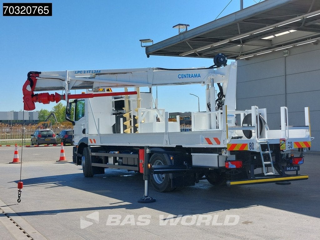 MAN TGM 18.320 4X2 NEW! Camion Foreuse Centrama LPC2.1T Dril, Euro 6, Entreprise, MAN, Diesel