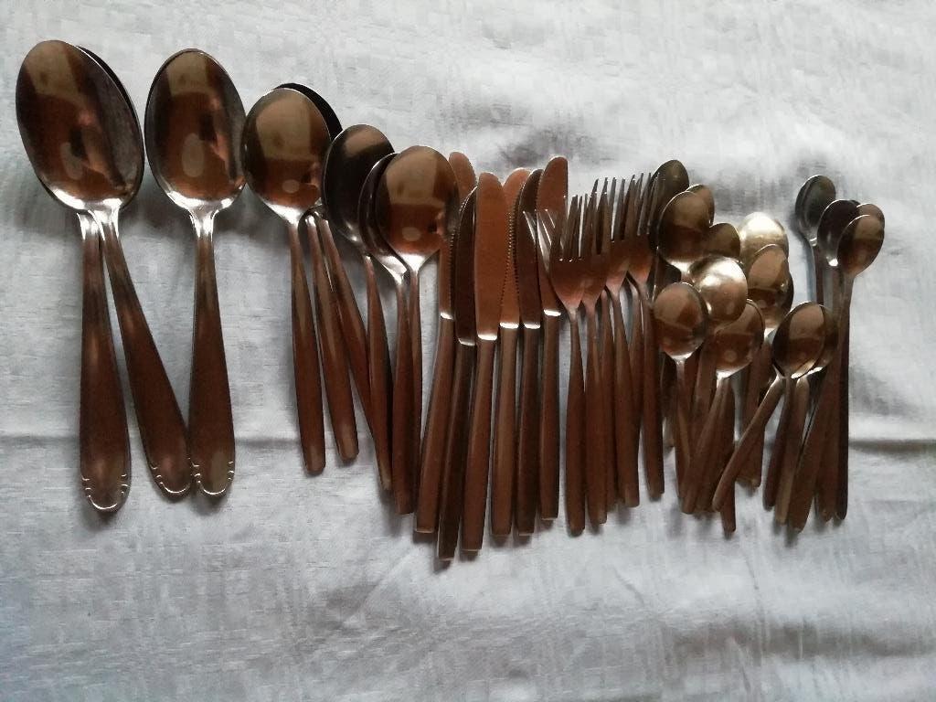 45 delig bestek, Huis en Inrichting, Ophalen, Zo goed als nieuw, Inox of Chroom