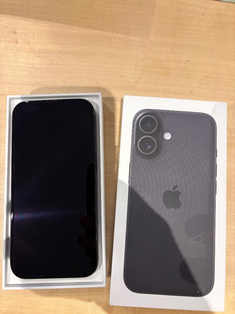 iPhone 16 128gb, Telecommunicatie, Mobiele telefoons | Apple iPhone, Ophalen, Zwart, IPhone 16, 98 %
