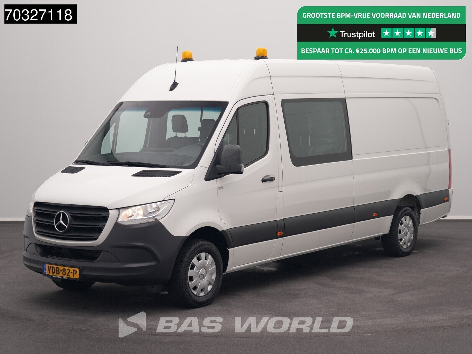 Mercedes Sprinter 316 CDI Automaat Dubbel Cabine L3H2 Navi A, Auto's, Automaat, Automatische klimaatregeling, Gebruikt, Euro 6