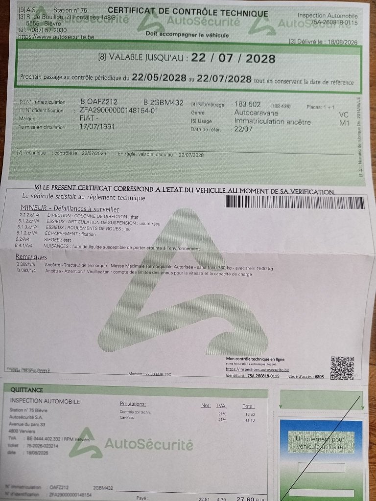 camping-car a vendre, Jusqu'à 5, Toilette à cassette, Fiat, Boîte manuelle