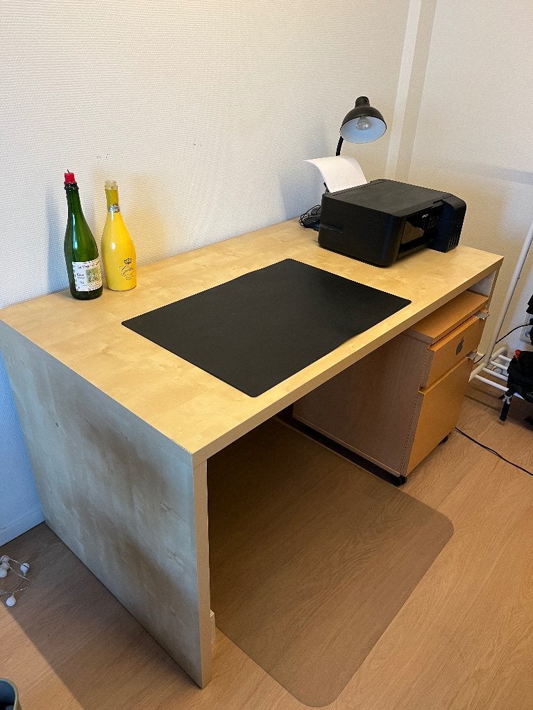 Ikea Bureau met gratis extra kastje, Huis en Inrichting, Ophalen, Gebruikt, Spaanplaat of MDF, IKEA