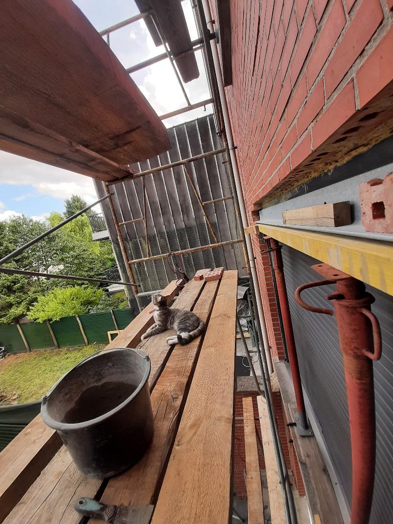 Stelling, Doe-het-zelf en Bouw, Steigers, Ophalen, Gebruikt, Gevelsteiger, 5 meter of hoger