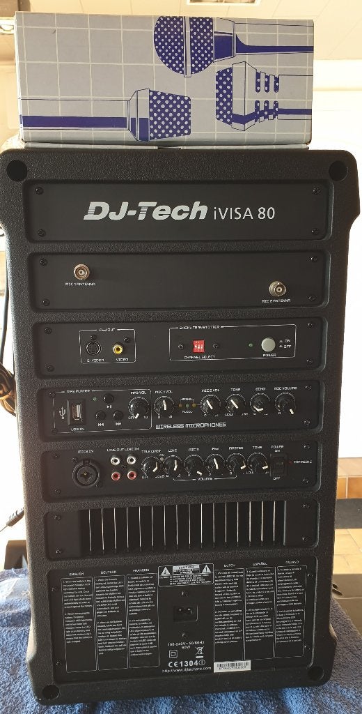 DJ-Tech iVISA 80 – Krachtige Draagbare PA-Speaker, Gebruikt, AUX-ingang, Ophalen, Overige merken