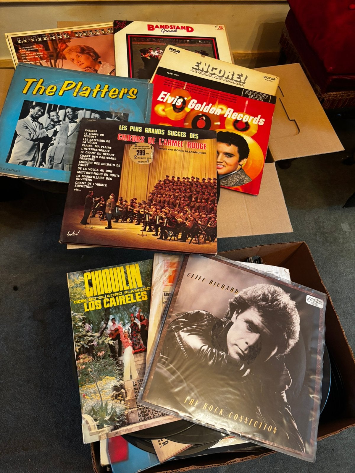 2 dozen vinylplaten, Cd's en Dvd's, Ophalen, Gebruikt