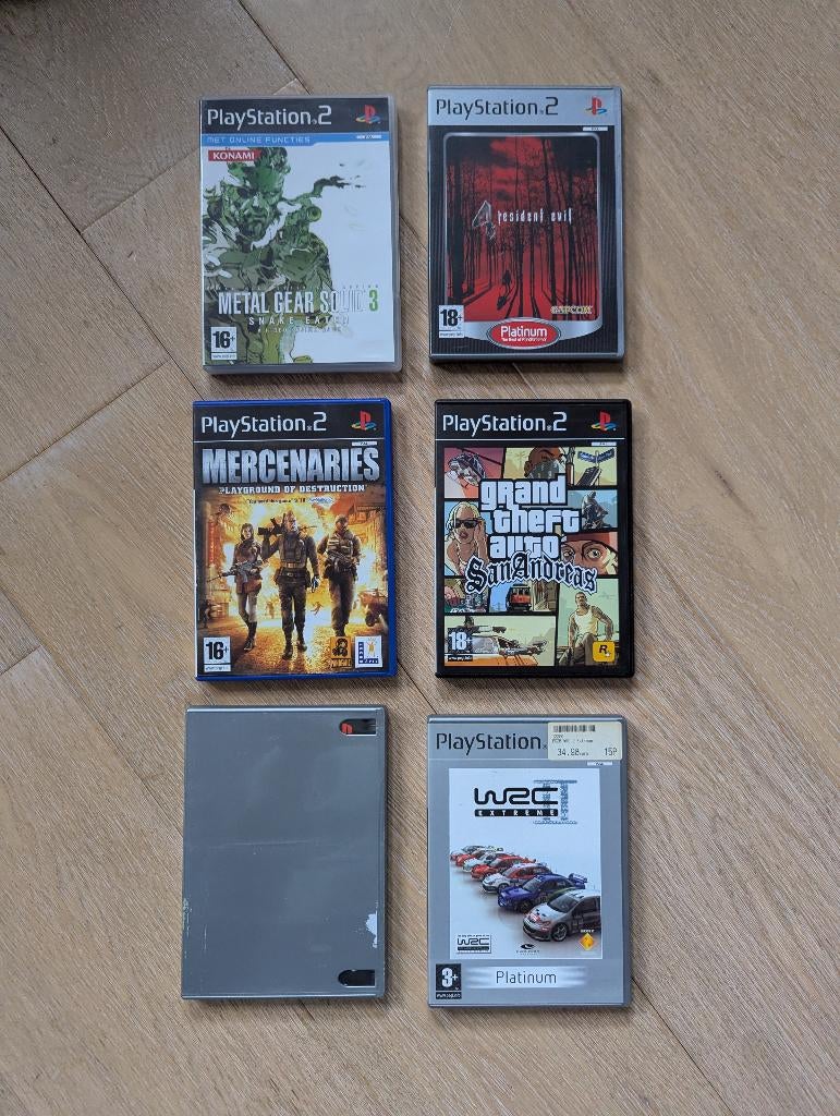 PS2 games bundel – MGS3, Gran Turismo + meer, Enlèvement ou Envoi, Comme neuf