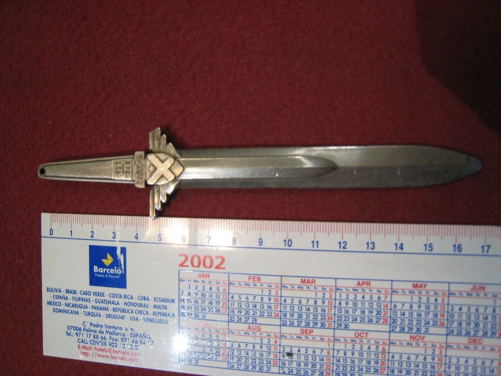 Ouvre-lettres Sabena Date de naissance 1923 - 1948, Collections, Envoi, Utilisé