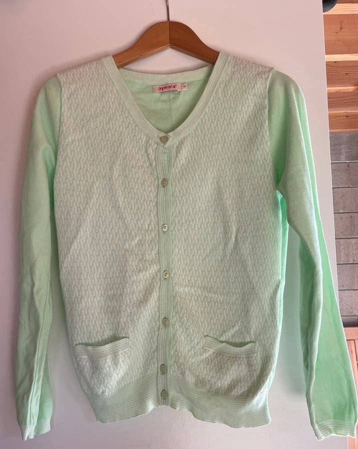 Schitterend 100% Peruvian pima cotton Aymara vest maat XS, Kleding | Dames, Truien en Vesten, Ophalen of Verzenden, Nieuw, Maat 34 (XS) of kleiner