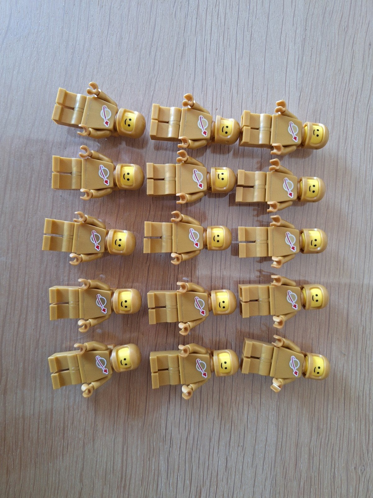 Lego space gold astronaut minifigure 15 stuks, Ophalen of Verzenden, Lego, Space