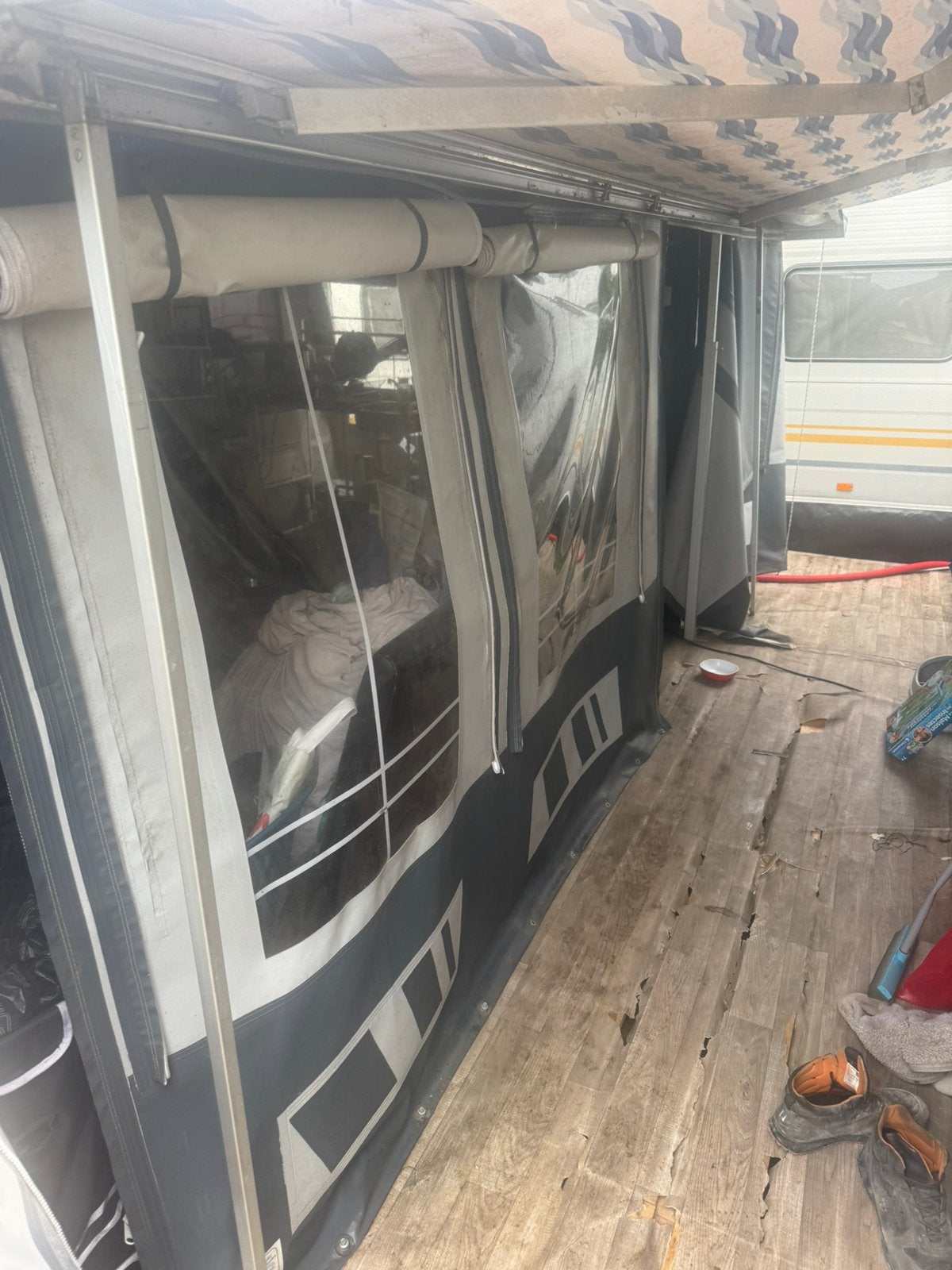 Hobbycaravan, Ophalen