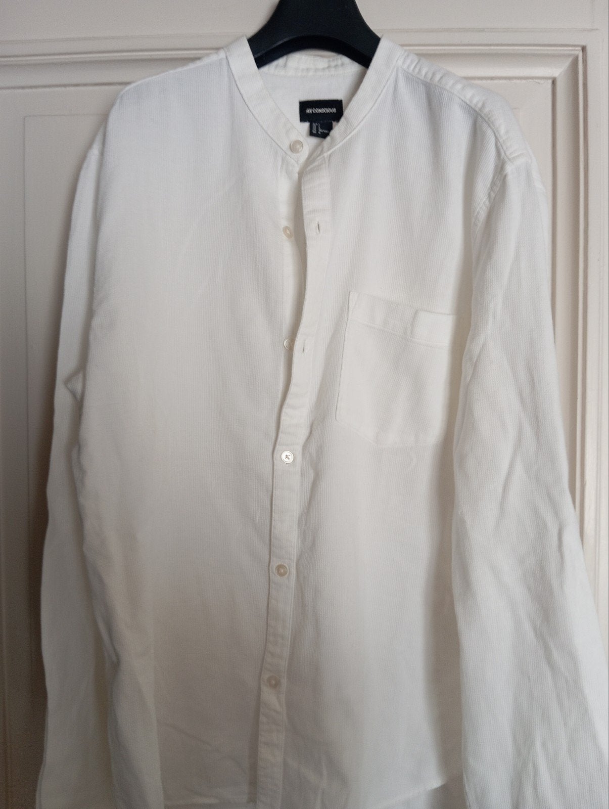 H&M conscious wit hemd in 100% katoen, maat L, Ophalen of Verzenden, Wit