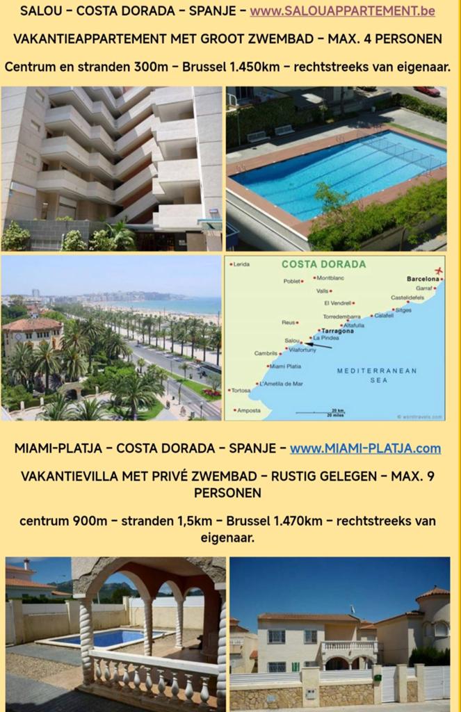 Salou Spanje Costa Dorada zon zee strand zwembad juli august, Vakantie, Dorp, Wasmachine, Appartement, Eigenaar