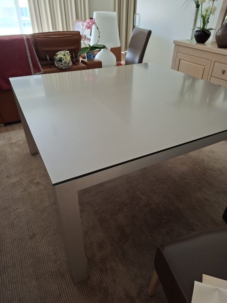 Eettafel vierkant, Ophalen, 150 tot 200 cm, Vierkant, Zo goed als nieuw