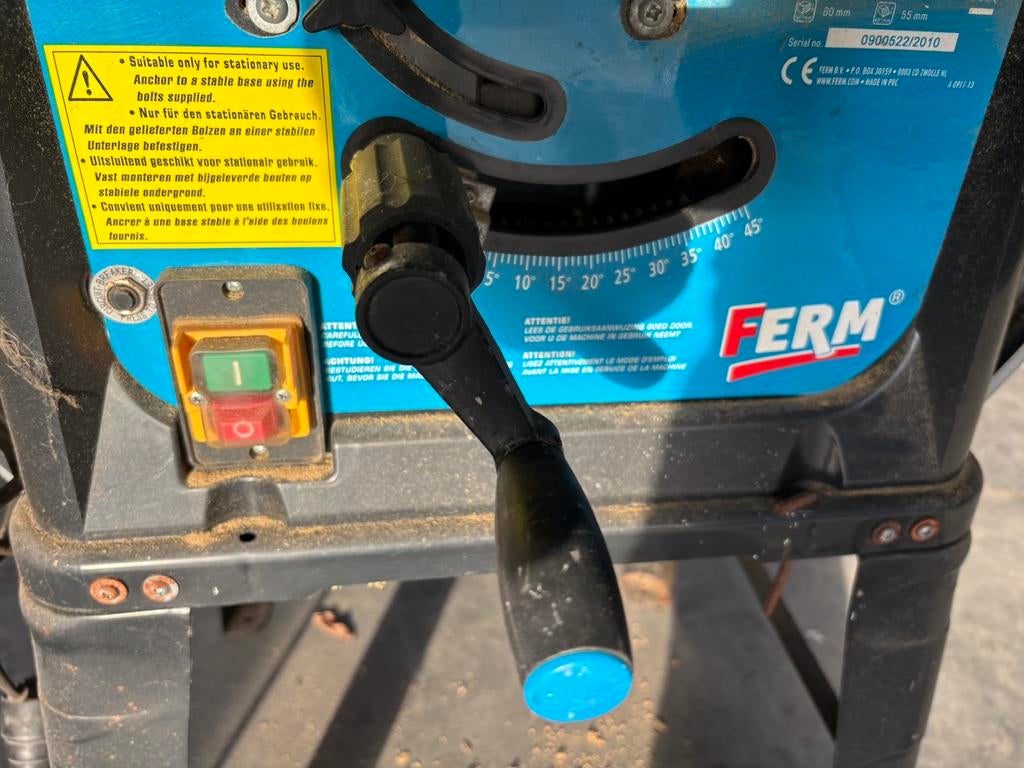 Ferm zaagmachine, Ophalen, Gebruikt