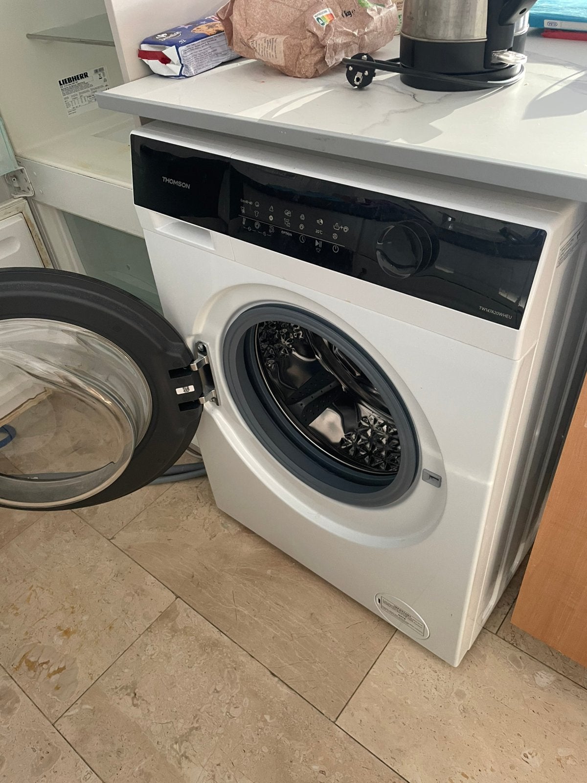 URGENT Lave-linge Thomson TW147A Bruxelles, Electroménager, Lave-linge, Comme neuf, Chargeur frontal, 6 à 8 kg, 85 à 90 cm, 1200 à 1600 tours