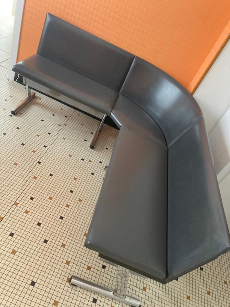 Vintage - Banquette de coin avec coffres, 100 à 150 cm, Enlèvement, Utilisé, 50 à 75 cm