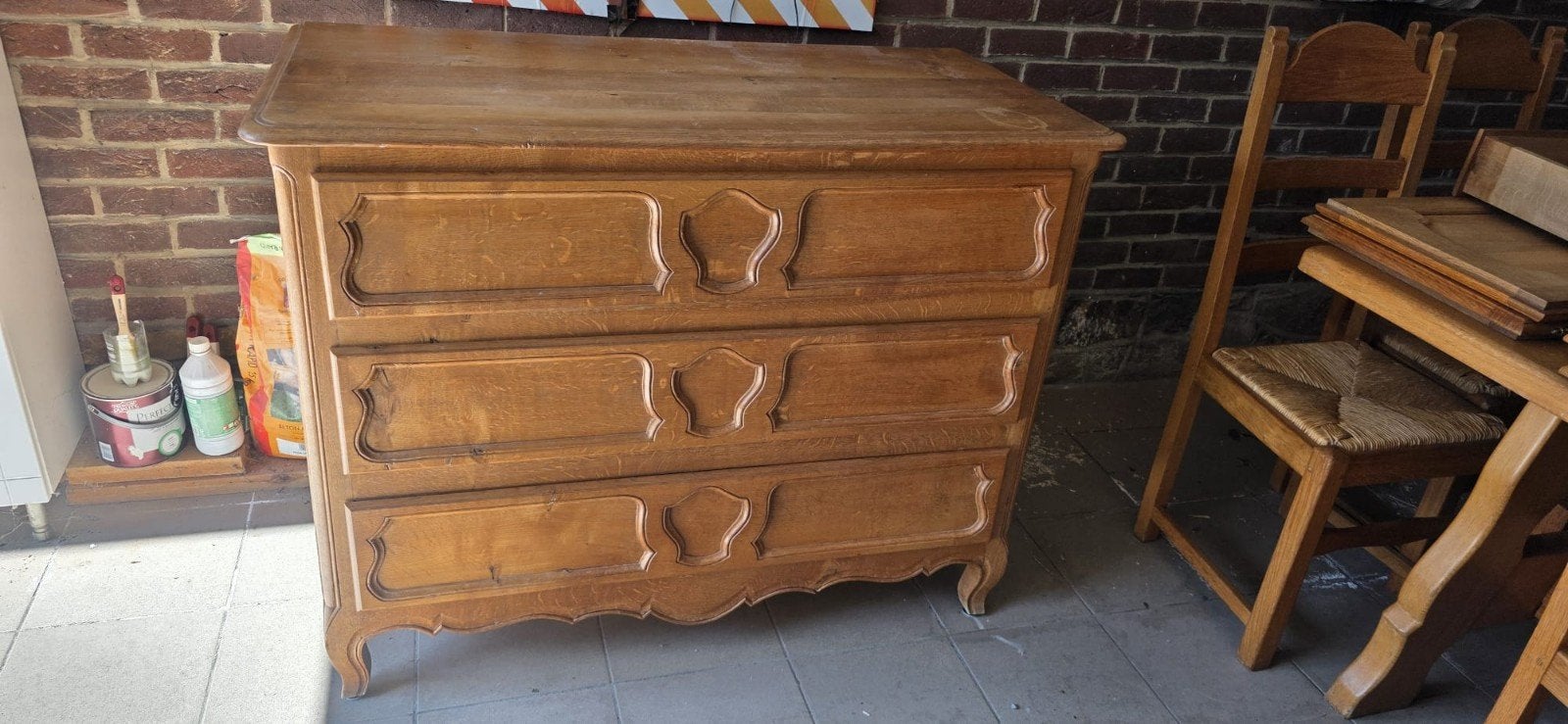 meuble commode en chêne massif, Enlèvement, Chêne