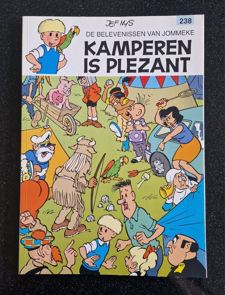 Jommeke nr 238 Kamperen is plezant, 1ste druk. Nieuwstaat., Boeken, Stripverhalen, Eén stripboek, Nieuw, Jef Nys., Ophalen of Verzenden